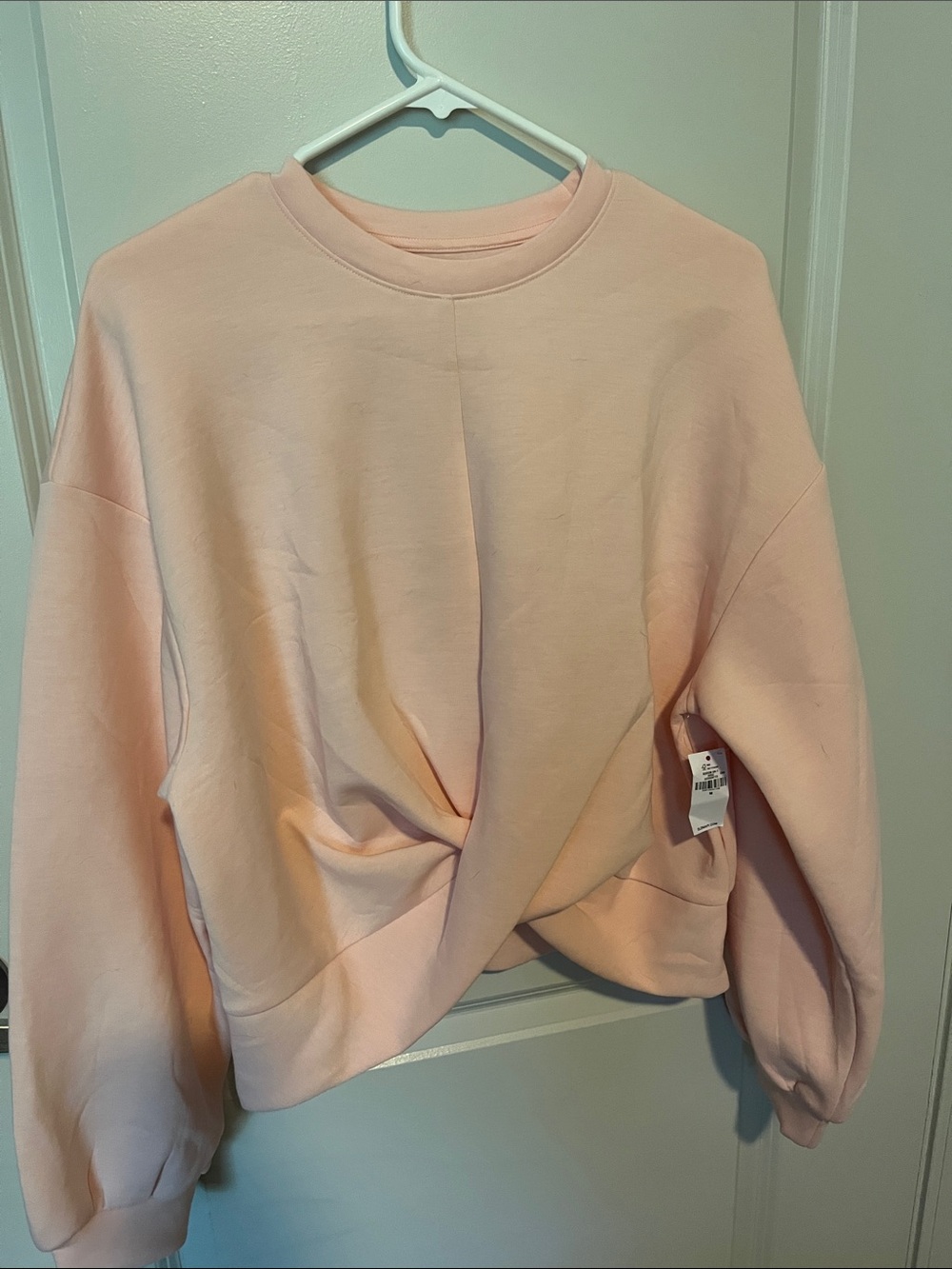 Old Navy Light Pink Fleece Crewneck Sweatshirt